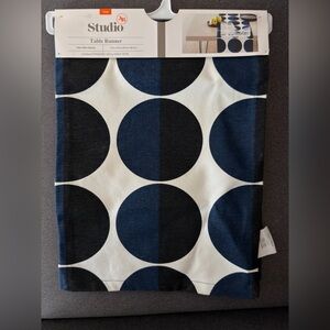 Studio Black and White Table Runner